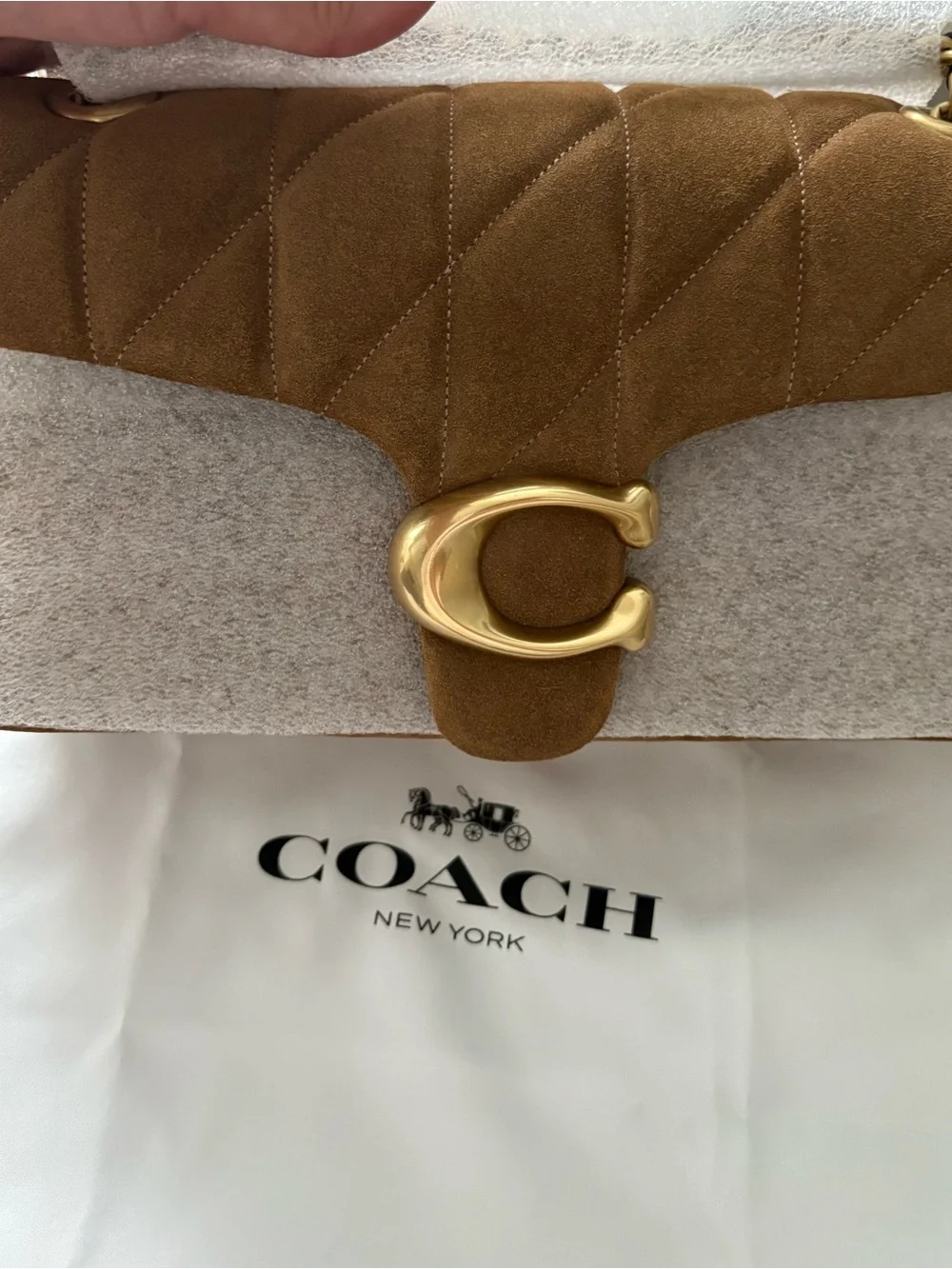 Coach Suede Tabby 26